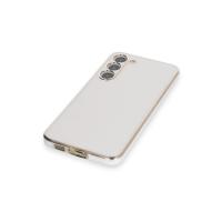 Newface Samsung Galaxy S23 Plus Kılıf Volet Silikon - Beyaz