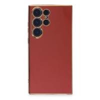 Newface Samsung Galaxy S23 Ultra Kılıf Volet Silikon - Kırmızı