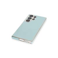 Newface Samsung Galaxy S23 Ultra Kılıf Volet Silikon - Açık Yeşil