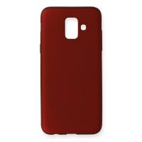 Newface Samsung Galaxy A6 2018 Kılıf First Silikon - Bordo