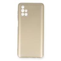 Newface Samsung Galaxy M51 Kılıf First Silikon - Gold