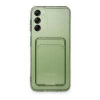 Newface Samsung Galaxy A14 4G Kılıf Kart Şeffaf Silikon - Şeffaf