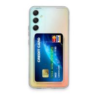 Newface Samsung Galaxy A34 5G Kılıf Kart Şeffaf Silikon - Şeffaf