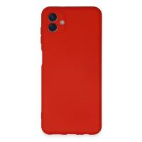 Newface Samsung Galaxy A04E Kılıf Nano içi Kadife Silikon - Kırmızı
