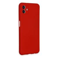 Newface Samsung Galaxy A04E Kılıf Nano içi Kadife Silikon - Kırmızı
