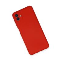 Newface Samsung Galaxy A04E Kılıf Nano içi Kadife Silikon - Kırmızı