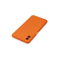 Newface Samsung Galaxy A04E Kılıf Nano içi Kadife Silikon - Turuncu