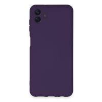 Newface Samsung Galaxy A04E Kılıf Nano içi Kadife Silikon - Mor