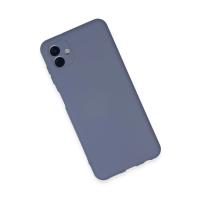 Newface Samsung Galaxy A04E Kılıf Nano içi Kadife Silikon - Gri