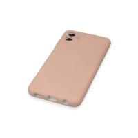 Newface Samsung Galaxy A04E Kılıf Nano içi Kadife Silikon - Pudra