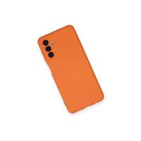 Newface Samsung Galaxy A14 4G Kılıf Nano içi Kadife Silikon - Turuncu