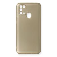 Newface Samsung Galaxy M31 Kılıf First Silikon - Gold