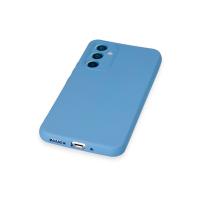 Newface Samsung Galaxy A34 5G Kılıf Nano içi Kadife Silikon - Mavi