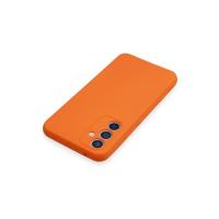 Newface Samsung Galaxy A34 5G Kılıf Nano içi Kadife Silikon - Turuncu