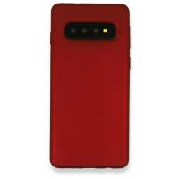 Newface Samsung Galaxy S10 Plus Kılıf First Silikon - Bordo