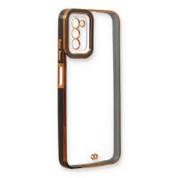 Newface Samsung Galaxy A03S Kılıf Liva Lens Silikon - Siyah