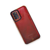 Newface Samsung Galaxy A03S Kılıf Liva Lens Silikon - Mavi