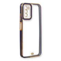 Newface Samsung Galaxy A03S Kılıf Liva Lens Silikon - Mavi