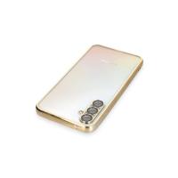 Newface Samsung Galaxy A54 5G Kılıf Razer Lensli Silikon - Gold