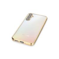 Newface Samsung Galaxy A54 5G Kılıf Razer Lensli Silikon - Gold