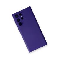 Newface Samsung Galaxy S22 Ultra Kılıf Nano içi Kadife Silikon - Mor
