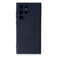 Newface Samsung Galaxy S22 Ultra Kılıf Nano içi Kadife Silikon - Lacivert