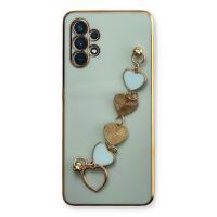 Newface Samsung Galaxy A32 Kılıf Esila Silikon - Su Yeşili