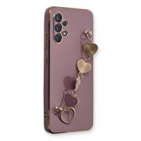 Newface Samsung Galaxy A32 Kılıf Esila Silikon - Mor