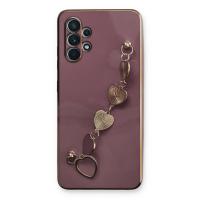 Newface Samsung Galaxy A32 Kılıf Esila Silikon - Mor