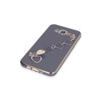 Newface Samsung Galaxy J7 Kılıf Esila Silikon - Gri