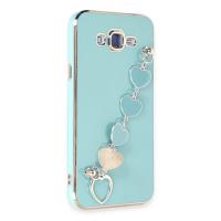 Newface Samsung Galaxy J7 Kılıf Esila Silikon - Su Yeşili