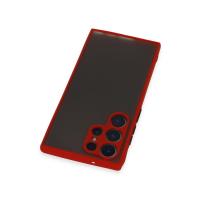 Newface Samsung Galaxy S23 Ultra Kılıf Montreal Silikon Kapak - Kırmızı