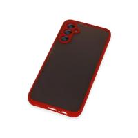 Newface Samsung Galaxy A14 4G Kılıf Montreal Silikon Kapak - Kırmızı