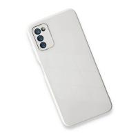 Newface Samsung Galaxy A03S Kılıf Glass Kapak - Beyaz