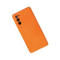 Newface Samsung Galaxy S20 FE Kılıf Nano içi Kadife Silikon - Turuncu