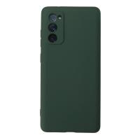 Newface Samsung Galaxy S20 FE Kılıf Nano içi Kadife Silikon - Koyu Yeşil