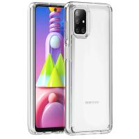 Newface Samsung Galaxy M51 Kılıf Lüx Şeffaf Silikon