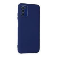 Newface Samsung Galaxy A03S Kılıf Lansman Glass Kapak - Sky Blue