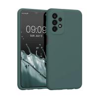 Newface Samsung Galaxy A23 4G Kılıf First Silikon - Koyu Yeşil