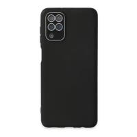 Newface Samsung Galaxy A22 Kılıf Lansman Glass Kapak - Siyah