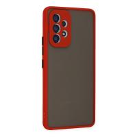 Newface Samsung Galaxy A23 4G Kılıf Montreal Silikon Kapak - Kırmızı