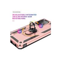 Newface Samsung Galaxy A23 4G Kılıf Sofya Yüzüklü Silikon Kapak - Rose