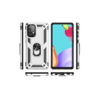 Newface Samsung Galaxy A33 5G Kılıf Sofya Yüzüklü Silikon Kapak - Gümüş