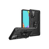 Newface Samsung Galaxy A53 5G Kılıf Sofya Yüzüklü Silikon Kapak - Siyah