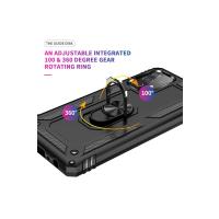 Newface Samsung Galaxy A53 5G Kılıf Sofya Yüzüklü Silikon Kapak - Siyah