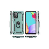 Newface Samsung Galaxy A53 5G Kılıf Sofya Yüzüklü Silikon Kapak - Yeşil