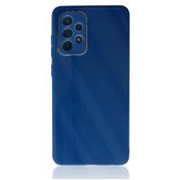 Newface Samsung Galaxy A53 5G Kılıf Glass Kapak - Mavi