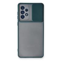 Newface Samsung Galaxy A33 5G Kılıf Palm Buzlu Kamera Sürgülü Silikon - Yeşil