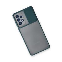 Newface Samsung Galaxy A53 5G Kılıf Palm Buzlu Kamera Sürgülü Silikon - Yeşil