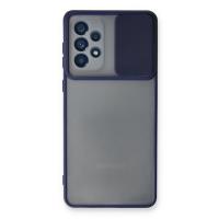 Newface Samsung Galaxy A53 5G Kılıf Palm Buzlu Kamera Sürgülü Silikon - Lacivert